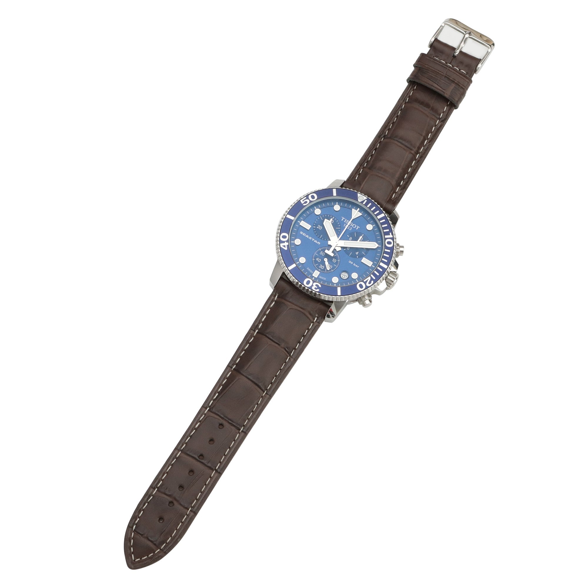 Alaturka Leather Strap / Brown - White