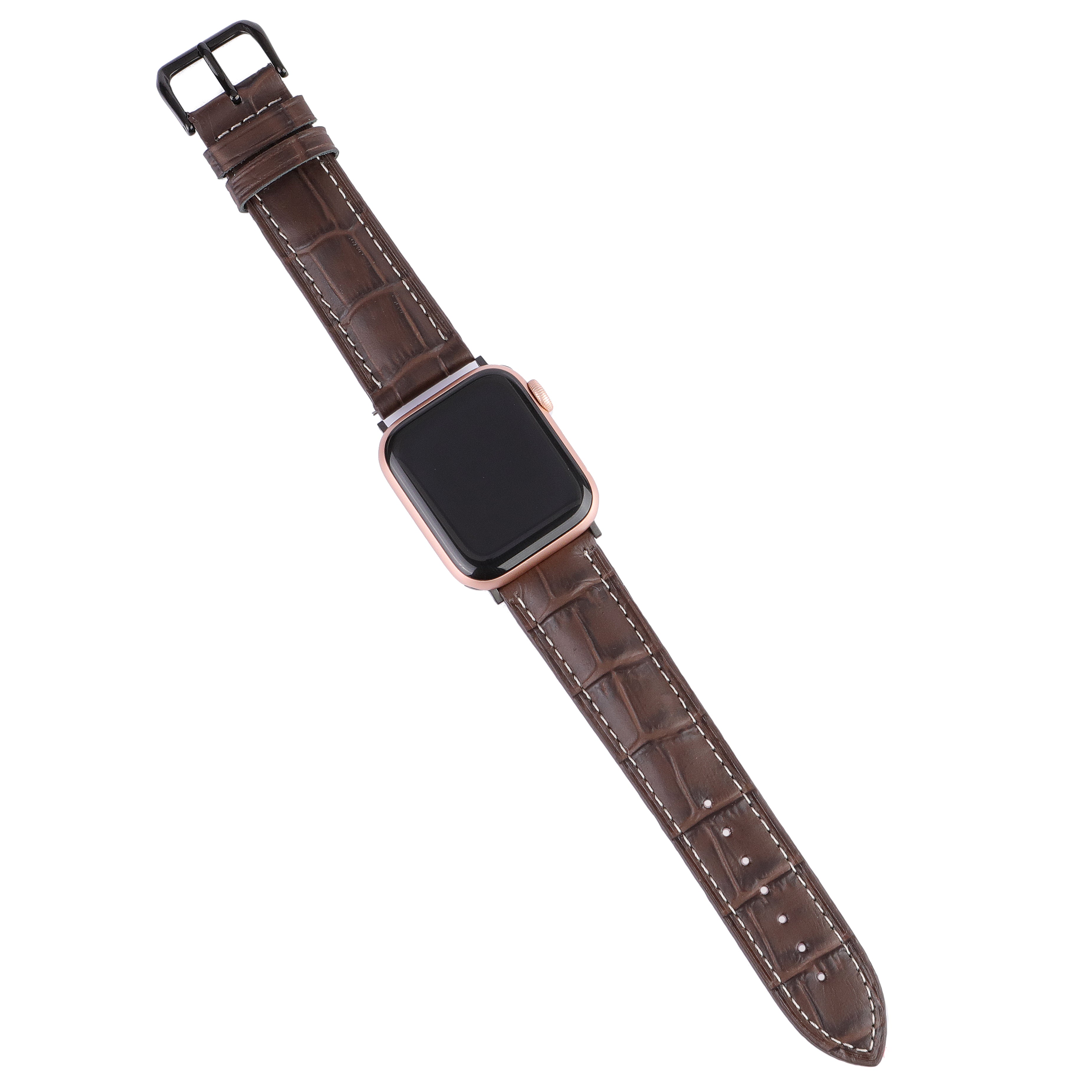 Apple Watch Compatible Leather Strap -  Brown