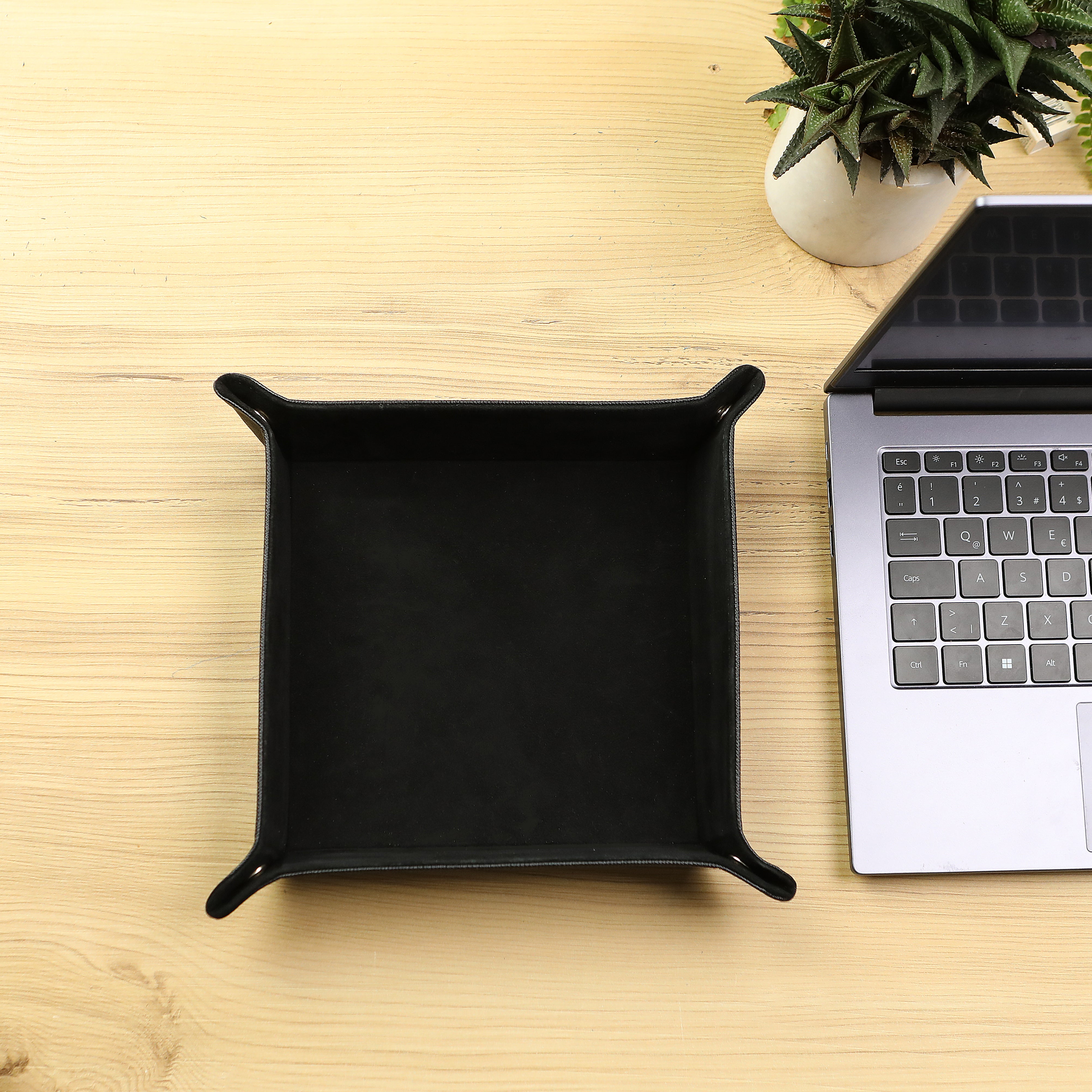 Octavia Leather Vallet Organizer - Black