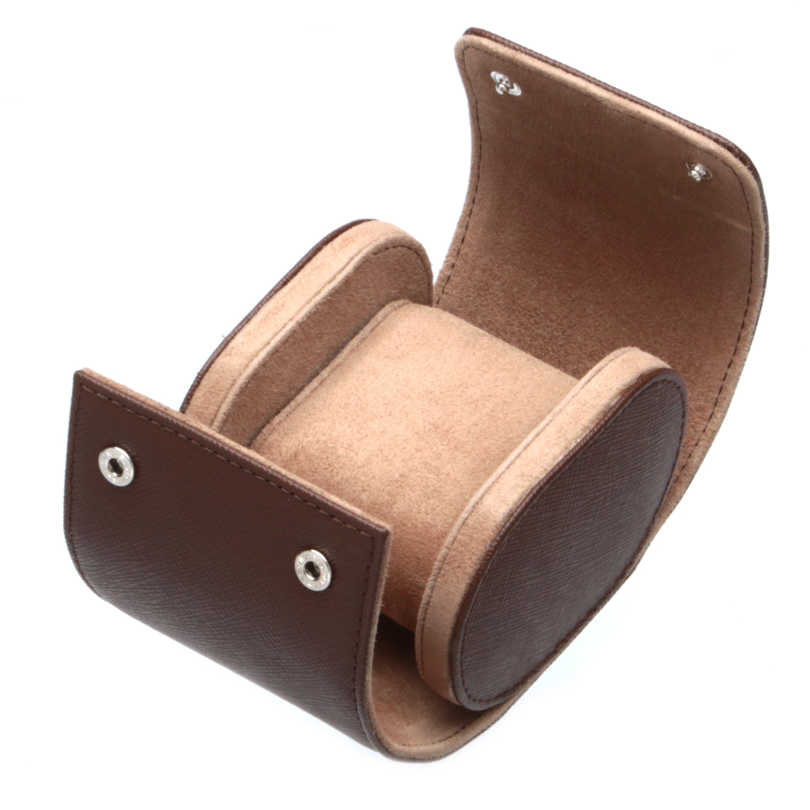 Toro Leather Watch Roll for 1 - Brown