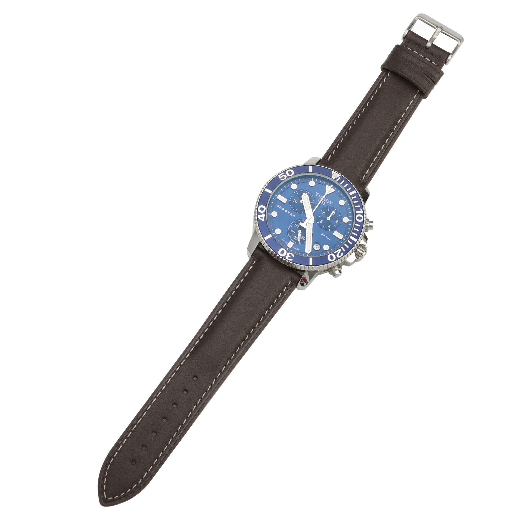 Alaturka Leather Strap / Brown - White