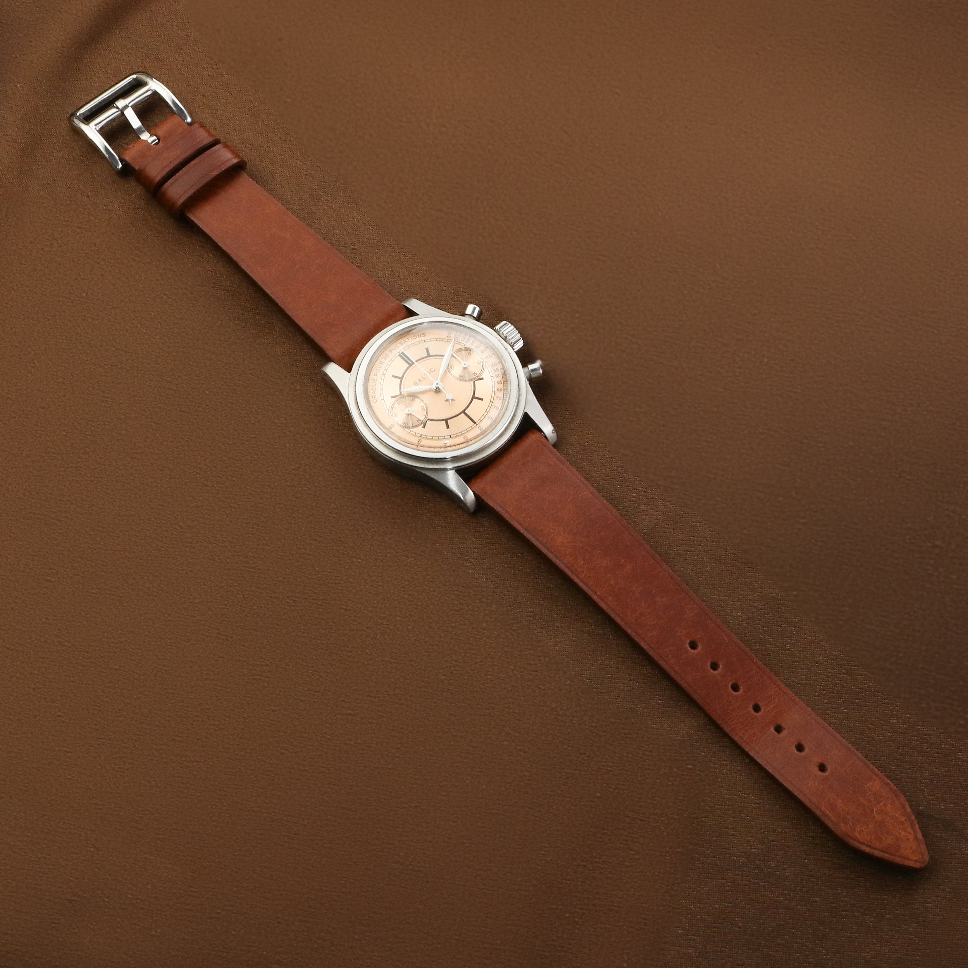 Pueblo Leather Strap - Brown Stitchless