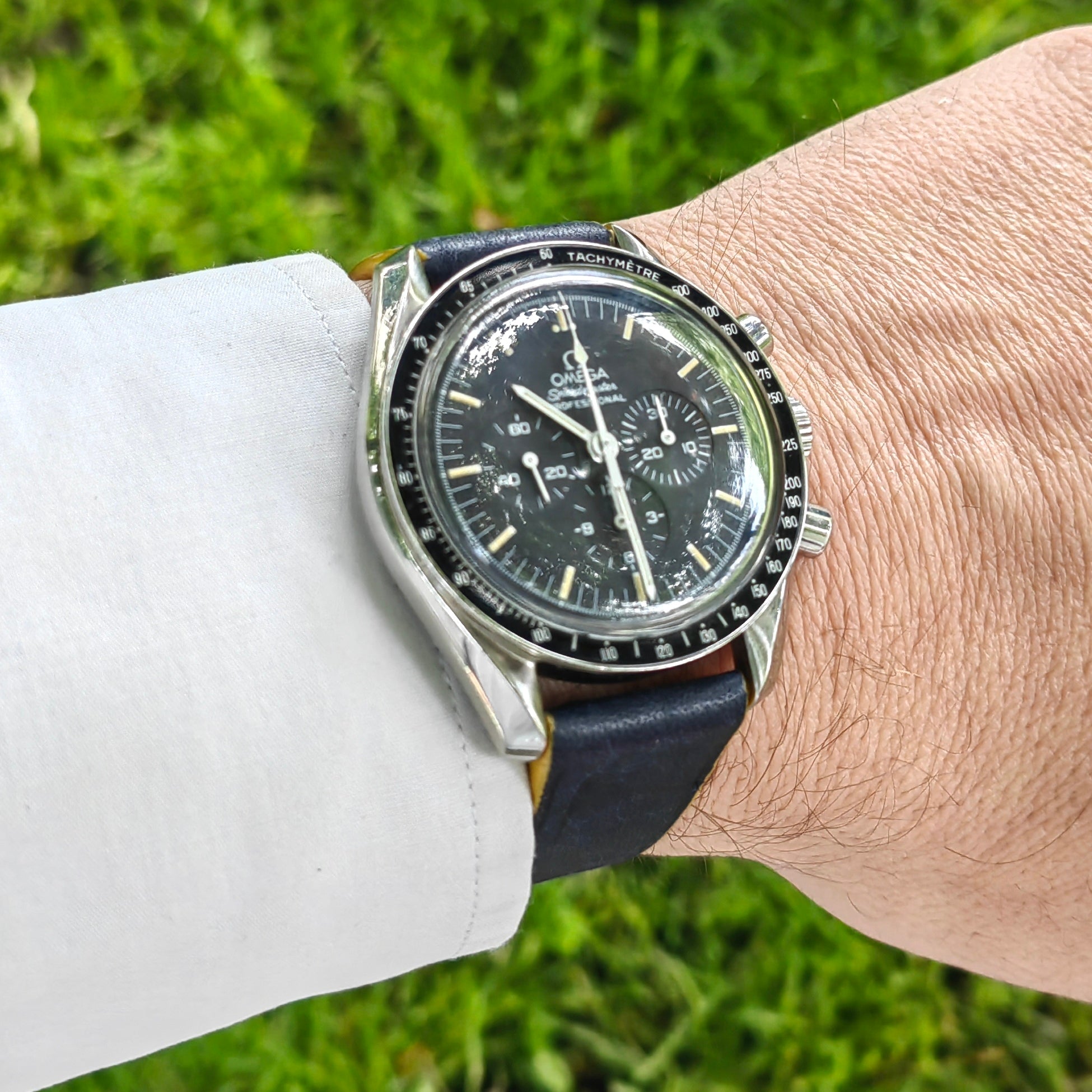 Pueblo Leather Watch Strap - D.  Blue