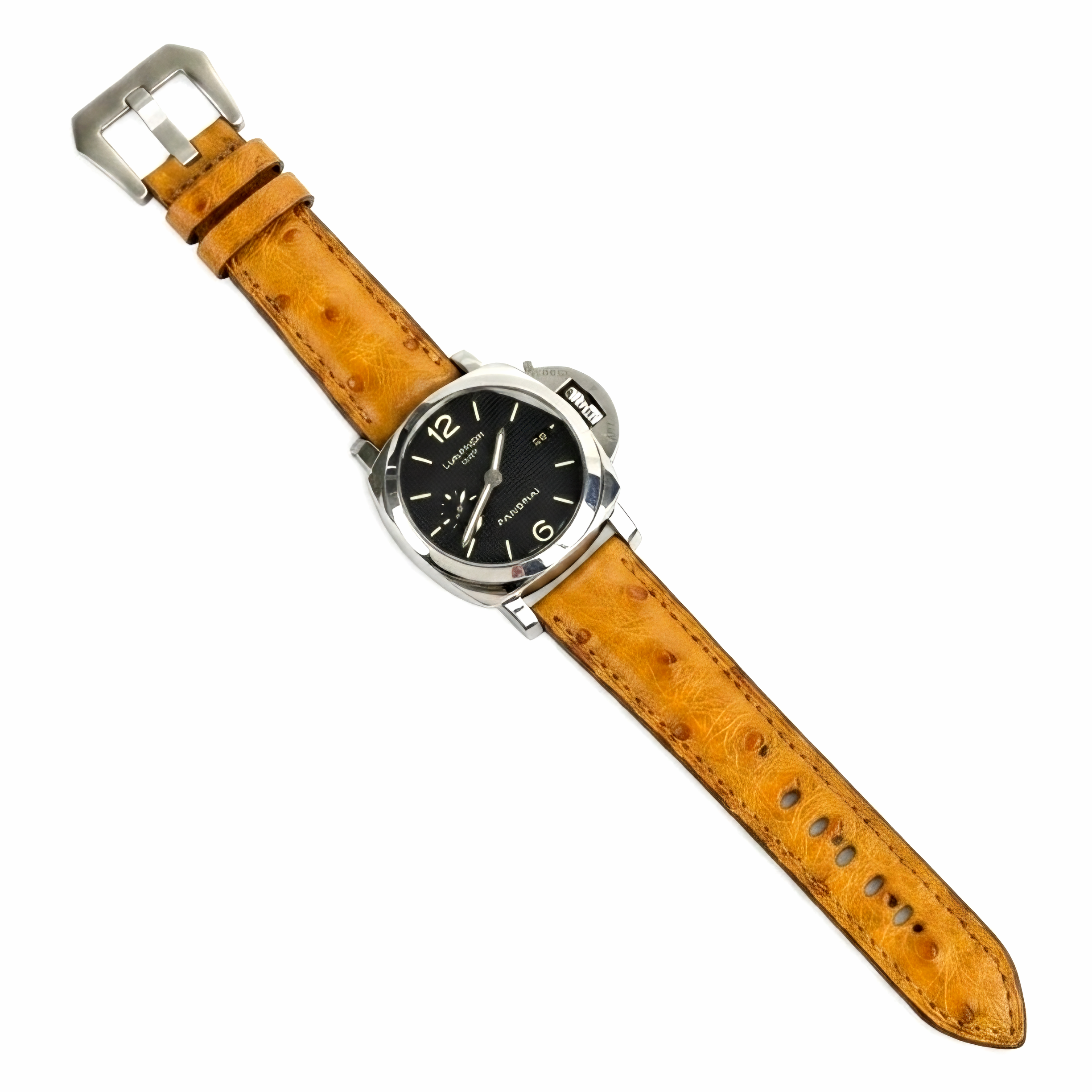 Florentine Series Ostrich Leather Strap / Tan