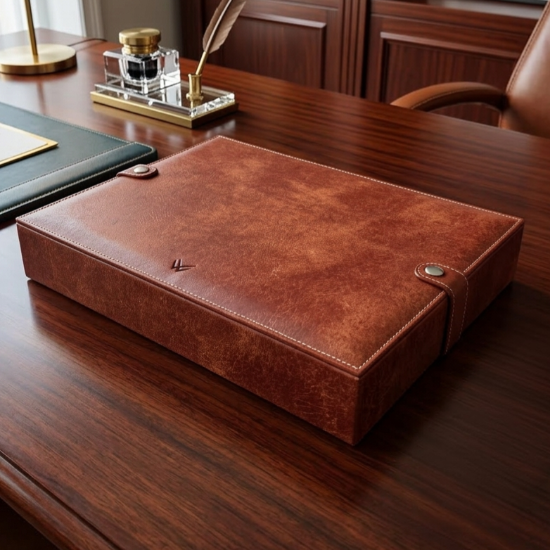 Leather Watch Box for 15  / Brown