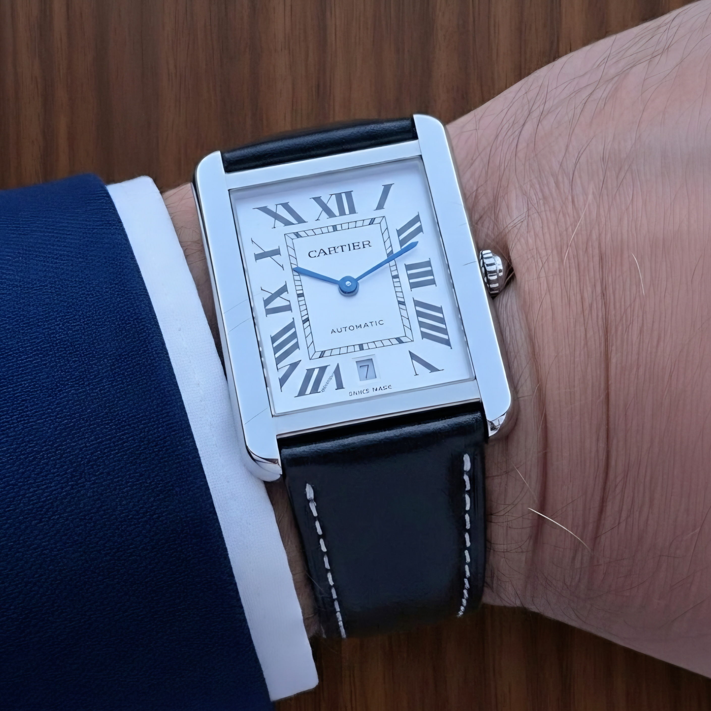 Napa Leather Strap -  Black Slim