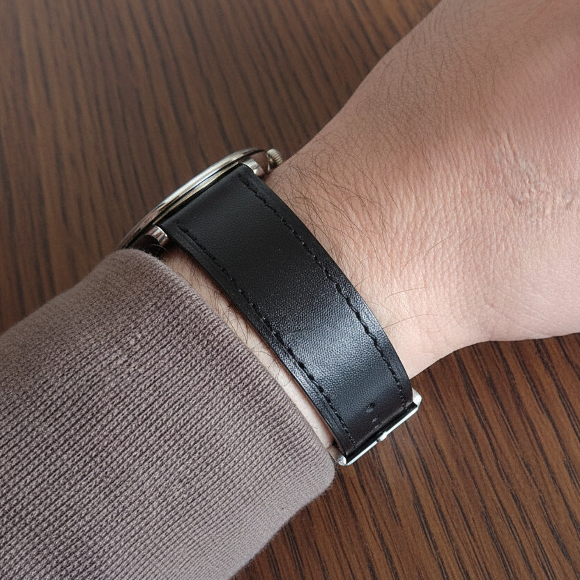 Regular Leather Strap - Black
