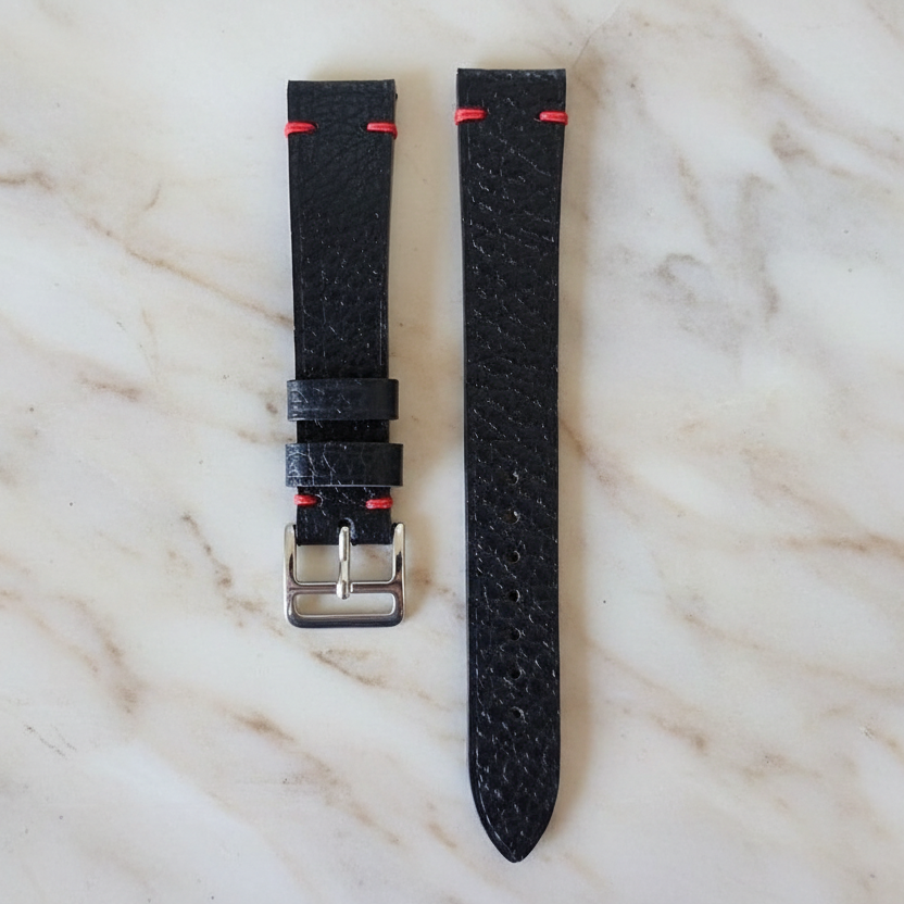 Vintage Style Leather Watch Strap