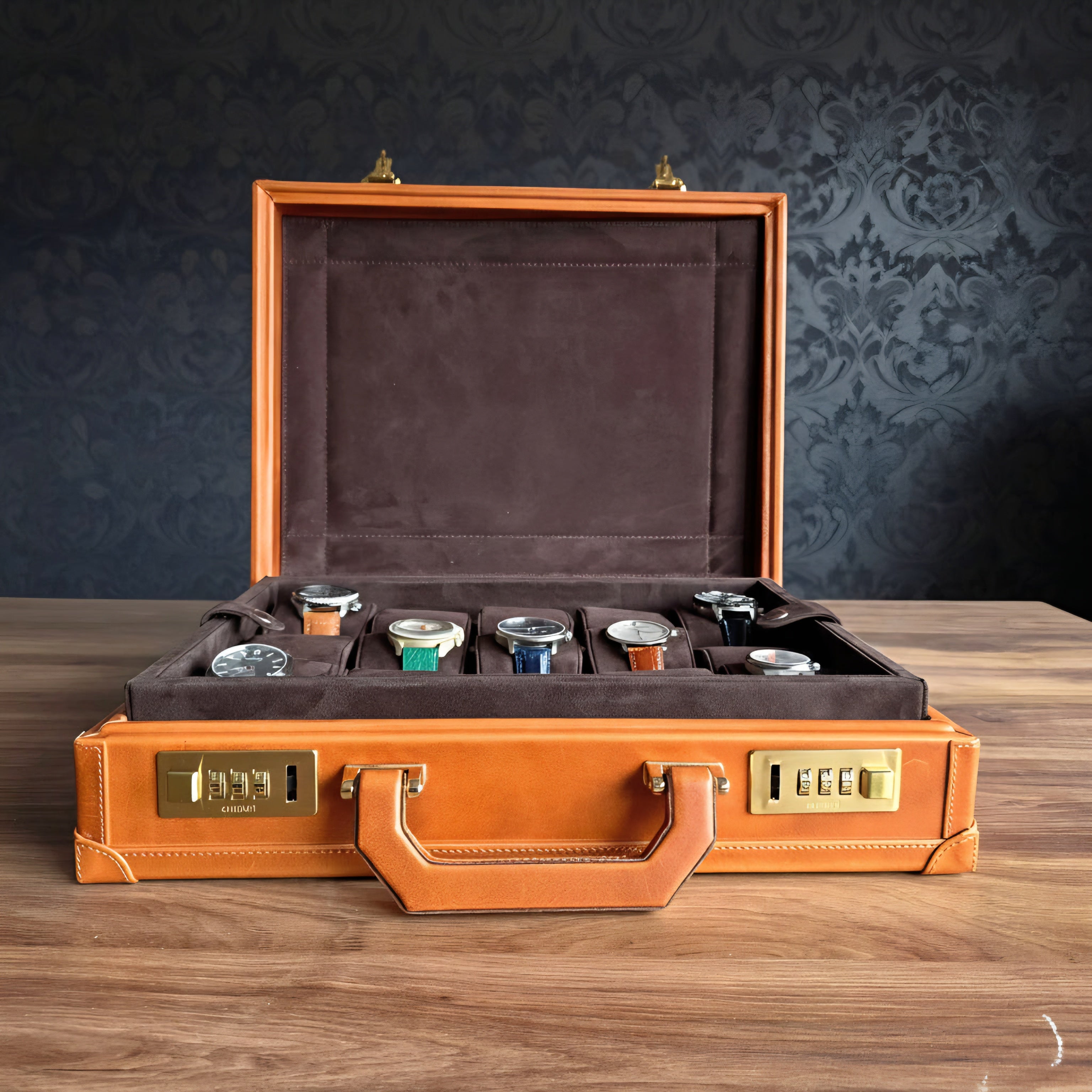 Bond Watch Box for 15  / Tan - Brown