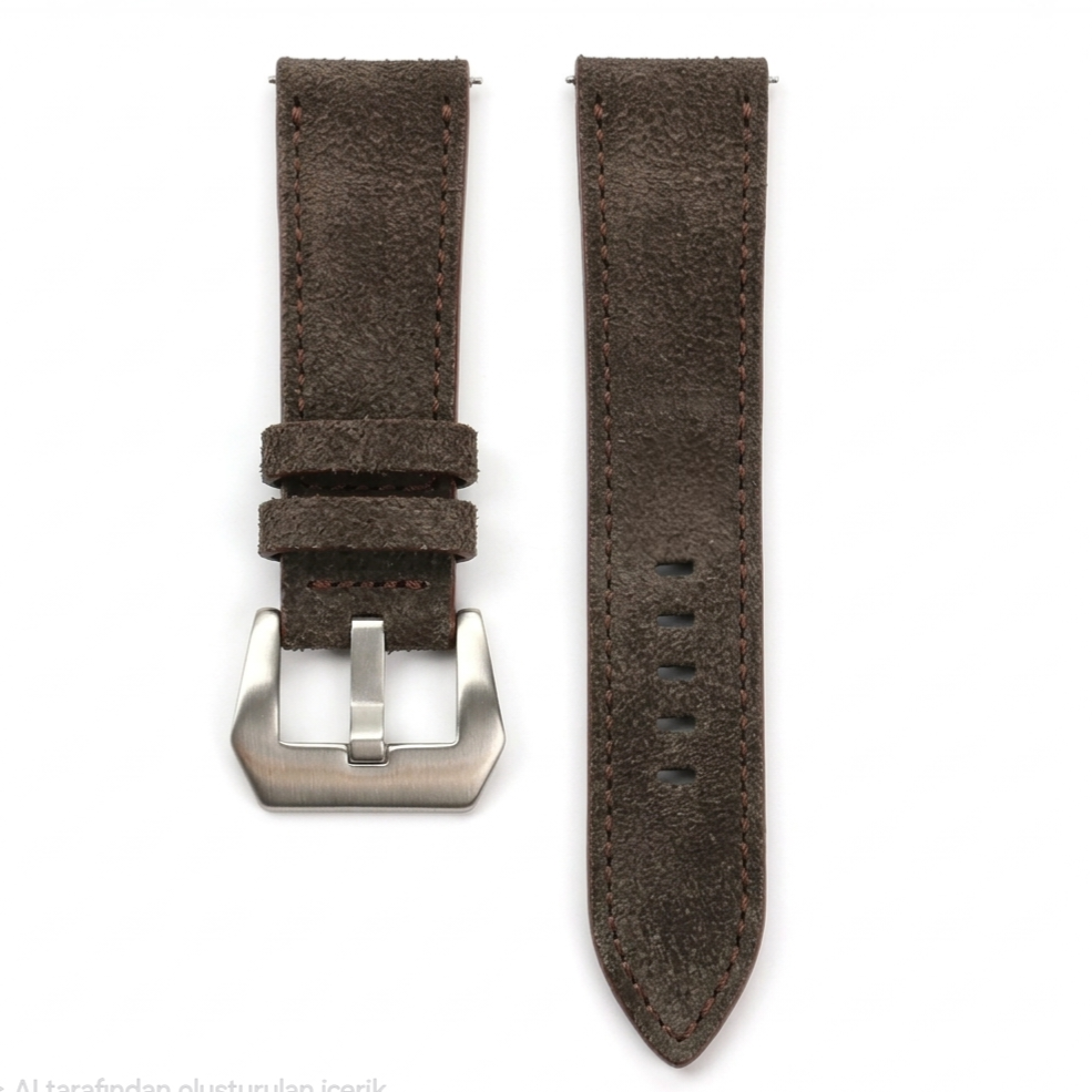 Florentine Series Suede Leather Strap / Green