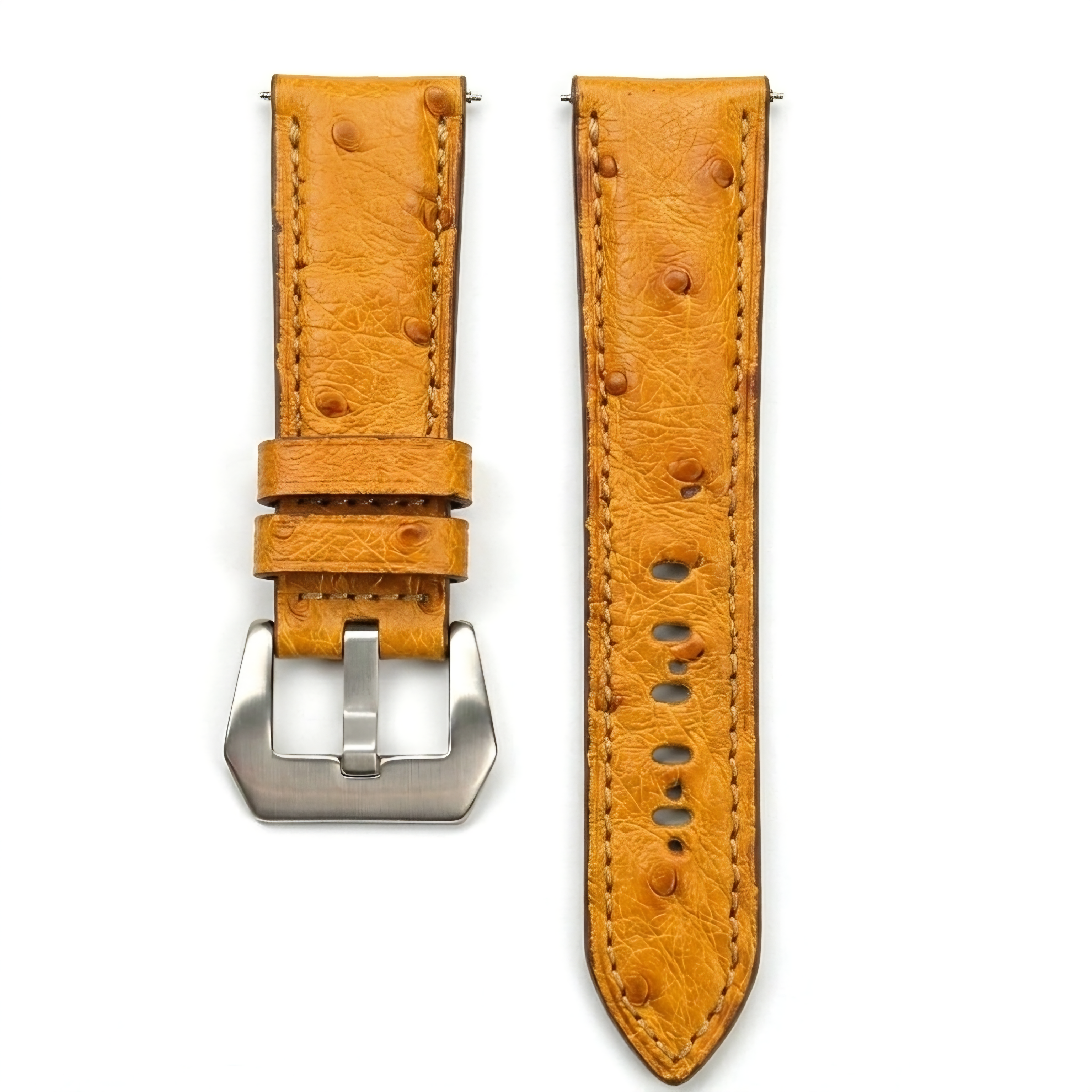 Florentine Series Ostrich Leather Strap / Tan