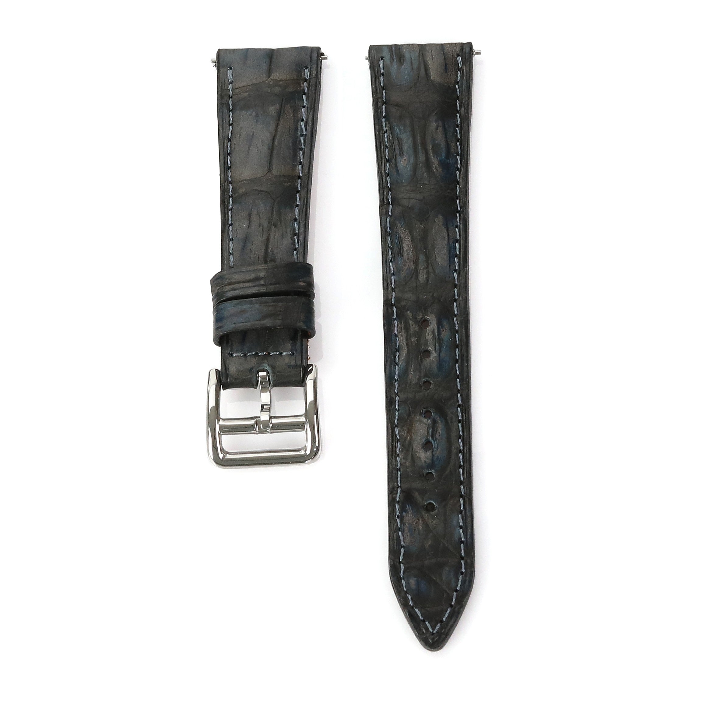 Genuine Croc. Leather Watch Strap