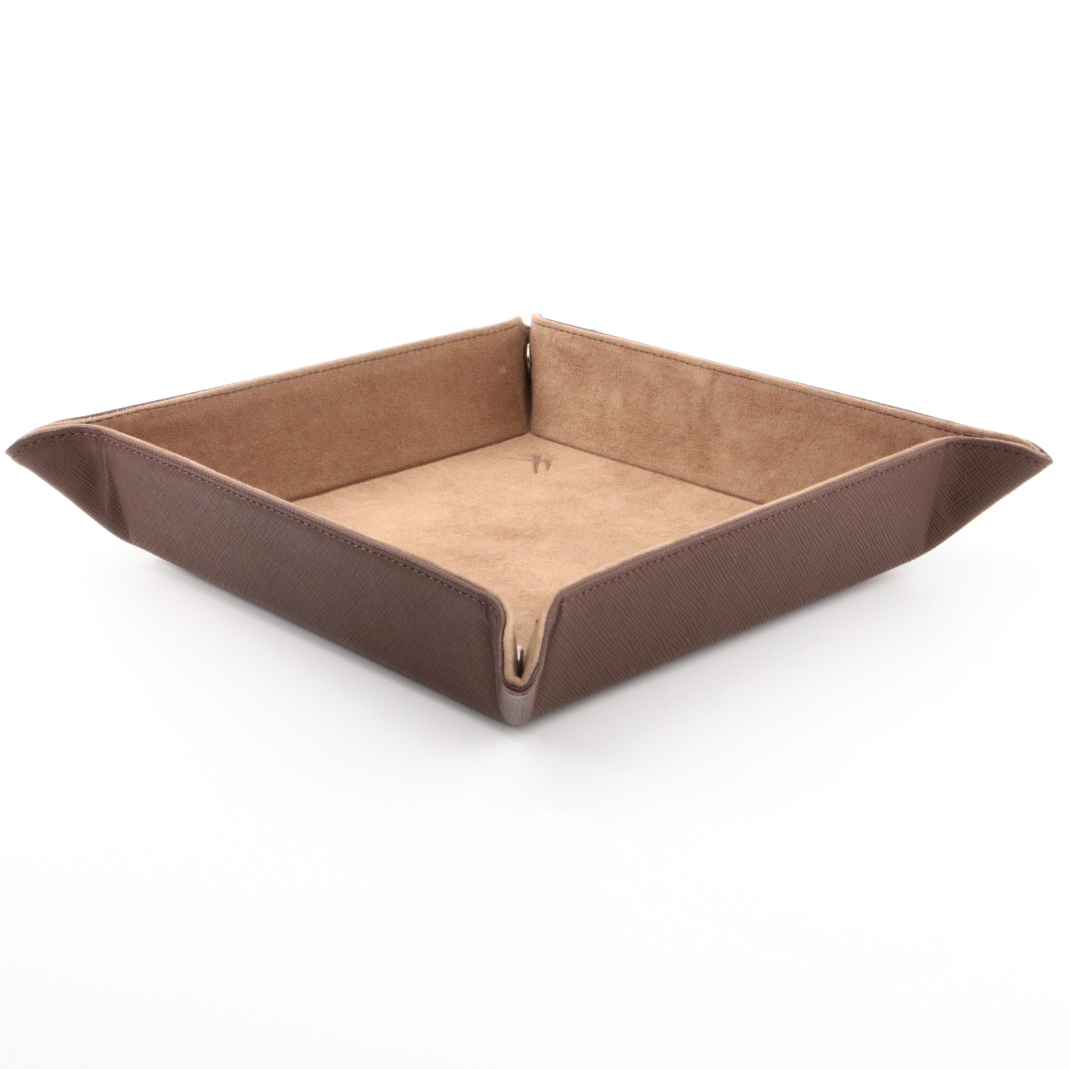 Octavia Leather Vallet Organizer - Brown