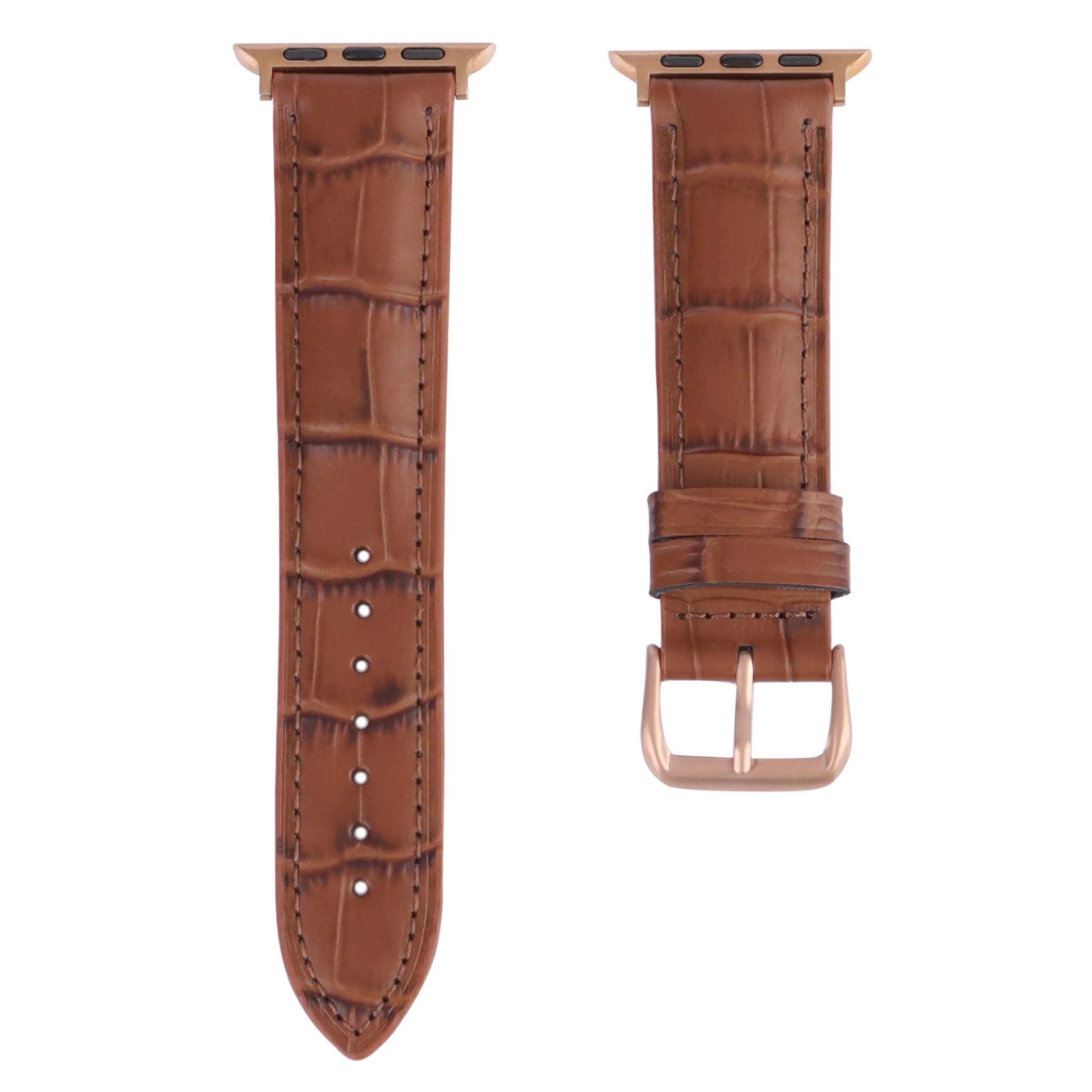 Apple Watch Compatible Leather Strap -  Tan