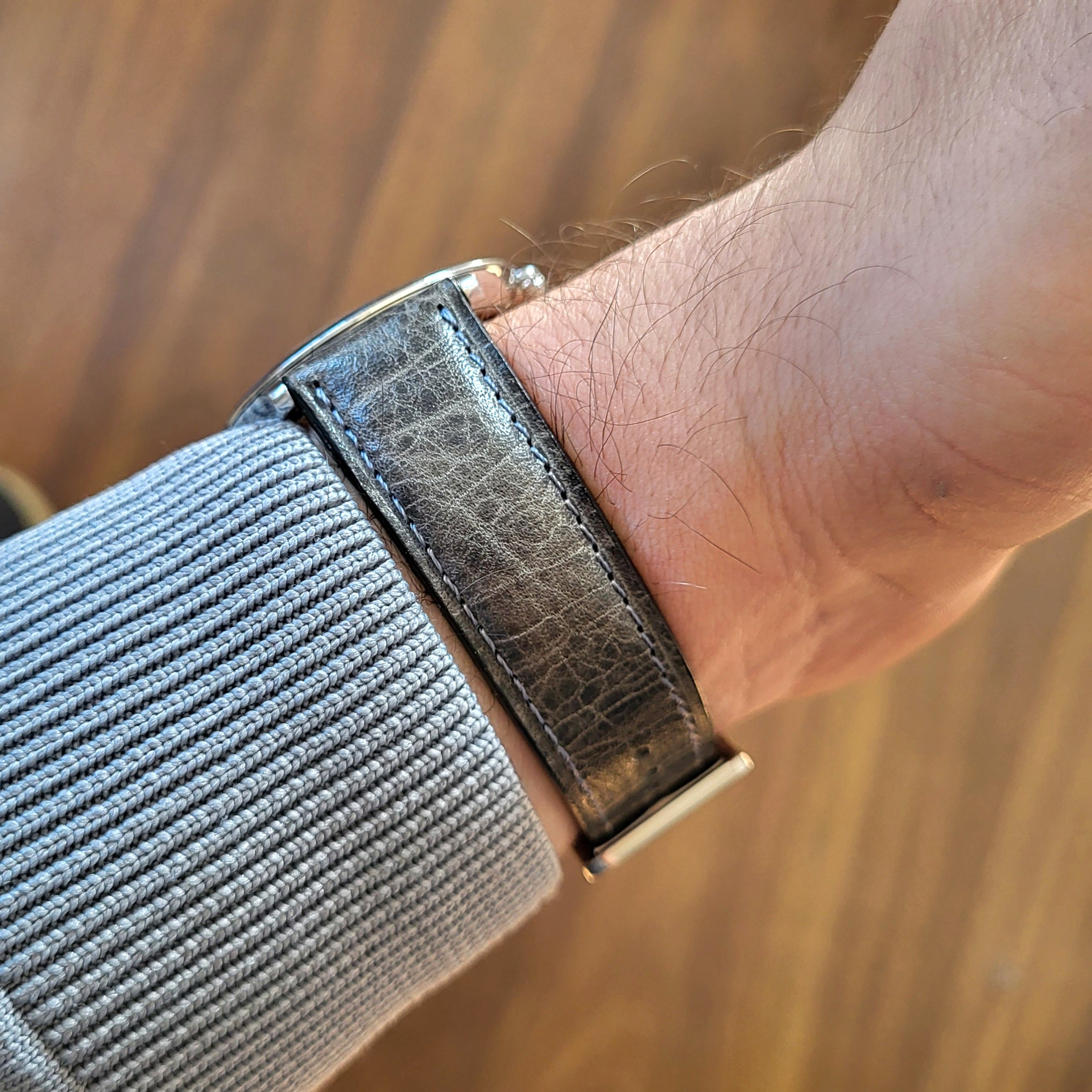 Distressed Leather Watch Strap