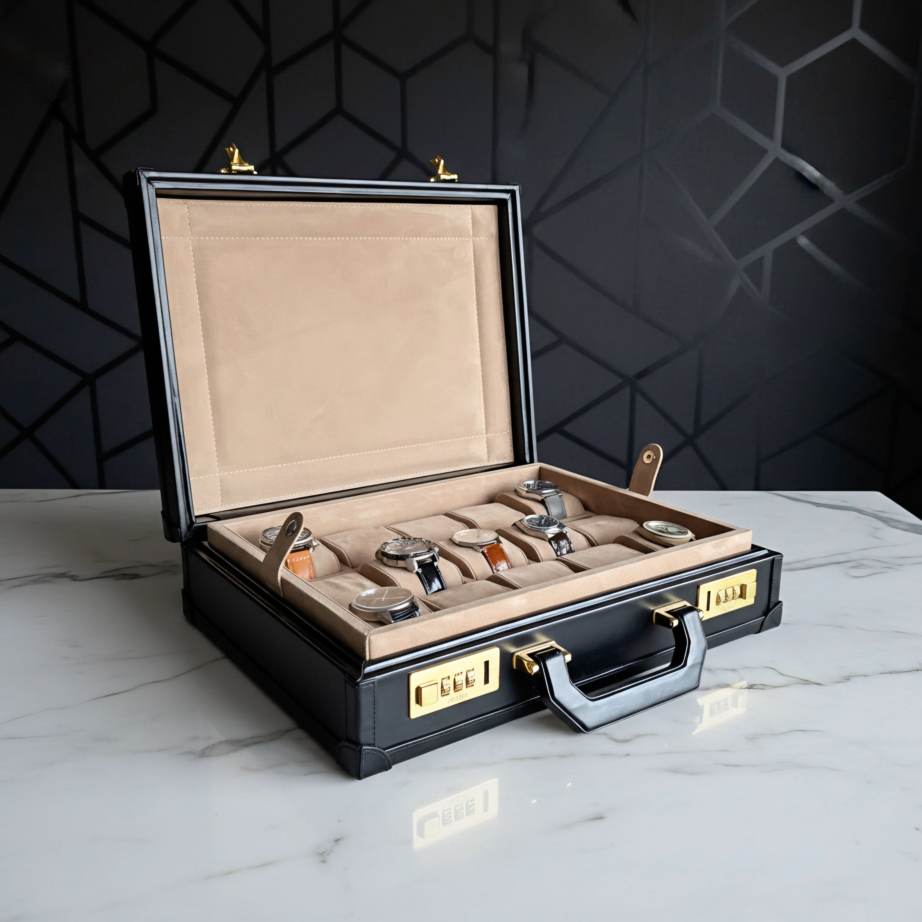 Bond Watch Box for 15  / Black - Mocha